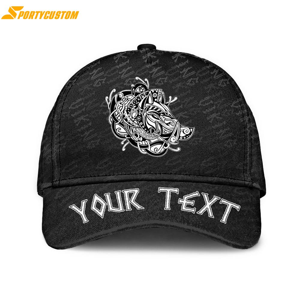 Custom Name Celtic Boar Classic Baseball Cap