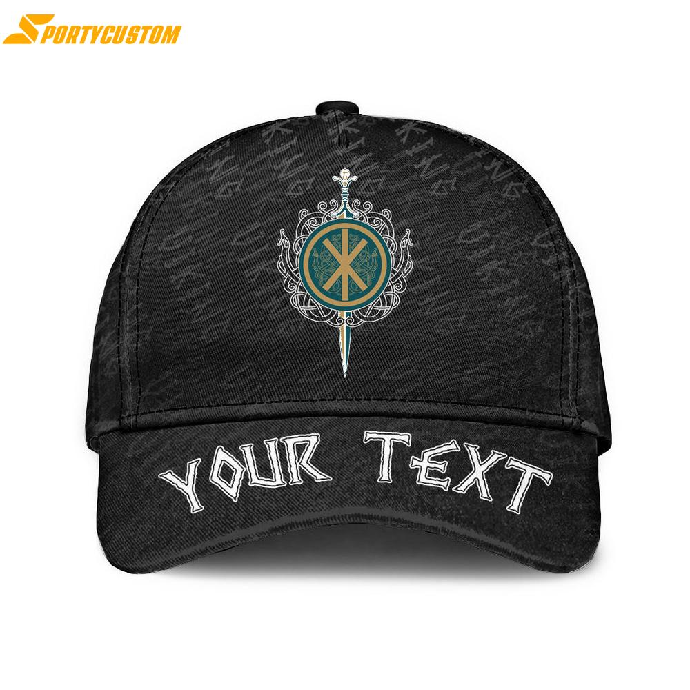 Custom Name Celtic Sword And Celtic Scandinavian Ornaments Classic Baseball Cap