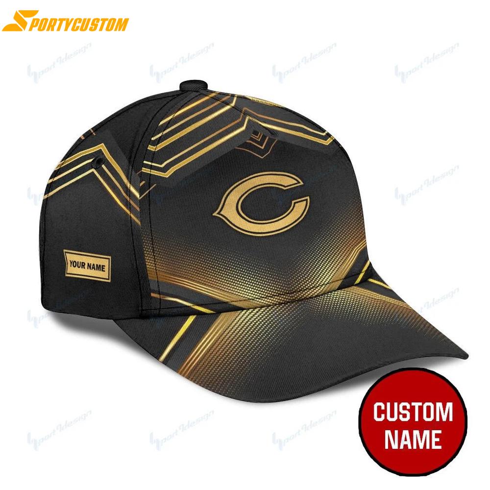 Custom Name Chicago Bears Logo Classic Baseball Cap