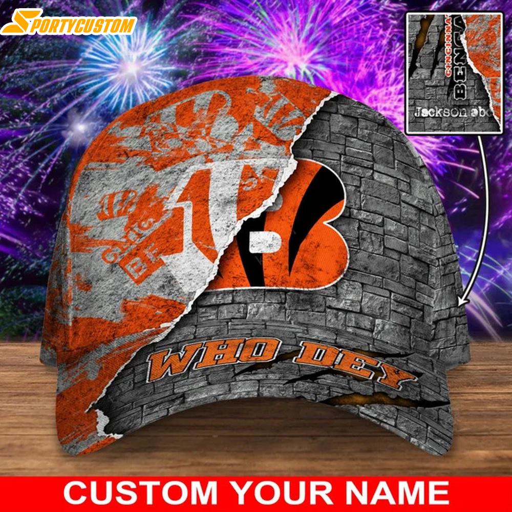 Custom Name Cincinnati Bengals Sport Team Classic Baseball Cap