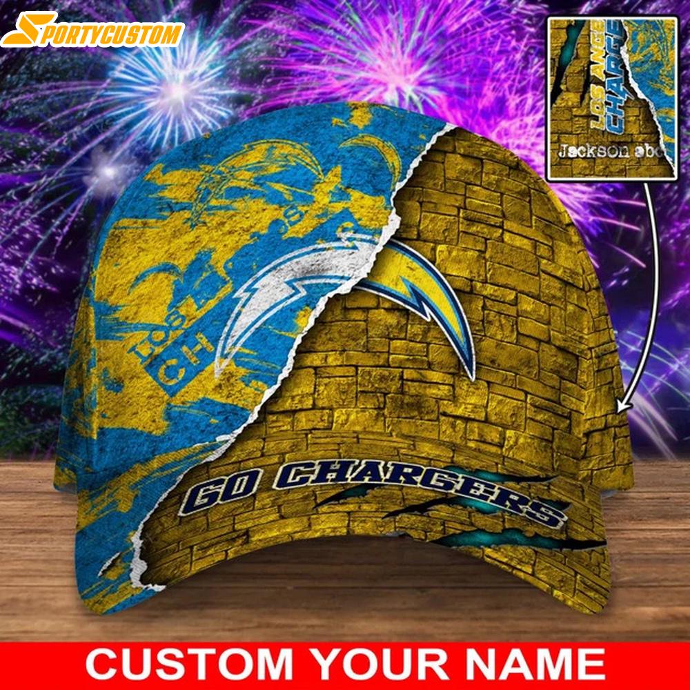Custom Name Los Angeles Chargers Classic Baseball Cap