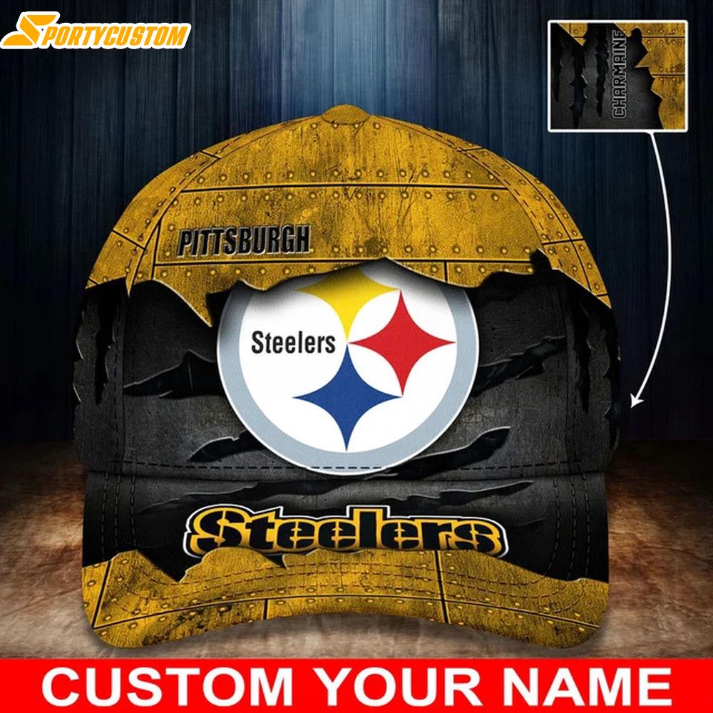 Custom Name Pittsburgh Steelers Logo Classic Baseball Cap