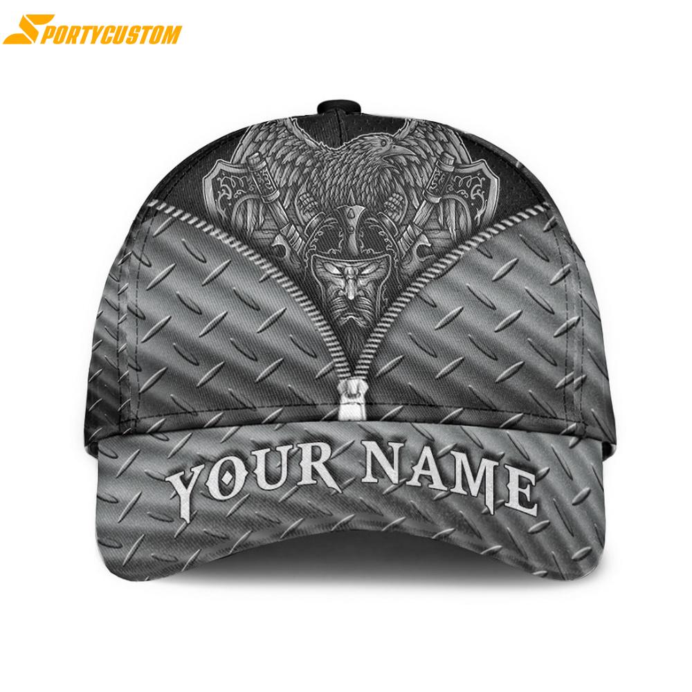 Custom Name Viking Odin & Raven Special Classic Baseball Cap