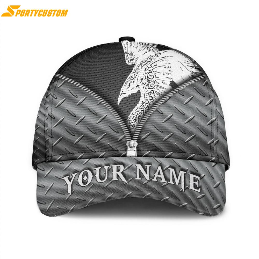 Custom Name Viking Raven Classic Baseball Cap