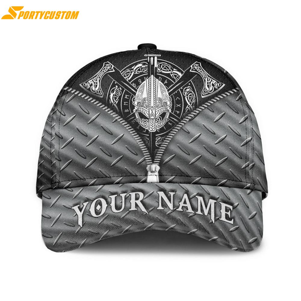 Custom Name Viking Viking Weapons Classic Baseball Cap