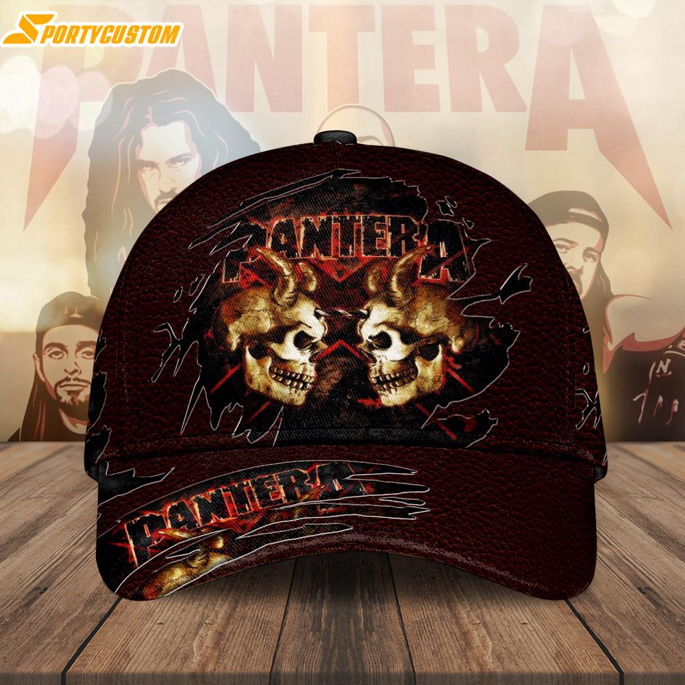 Pantera Music Skull Baseball Cap Print For Fans
