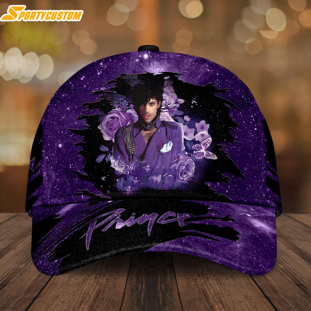 Prince Music Flowers Baseball Cap Print For Fans