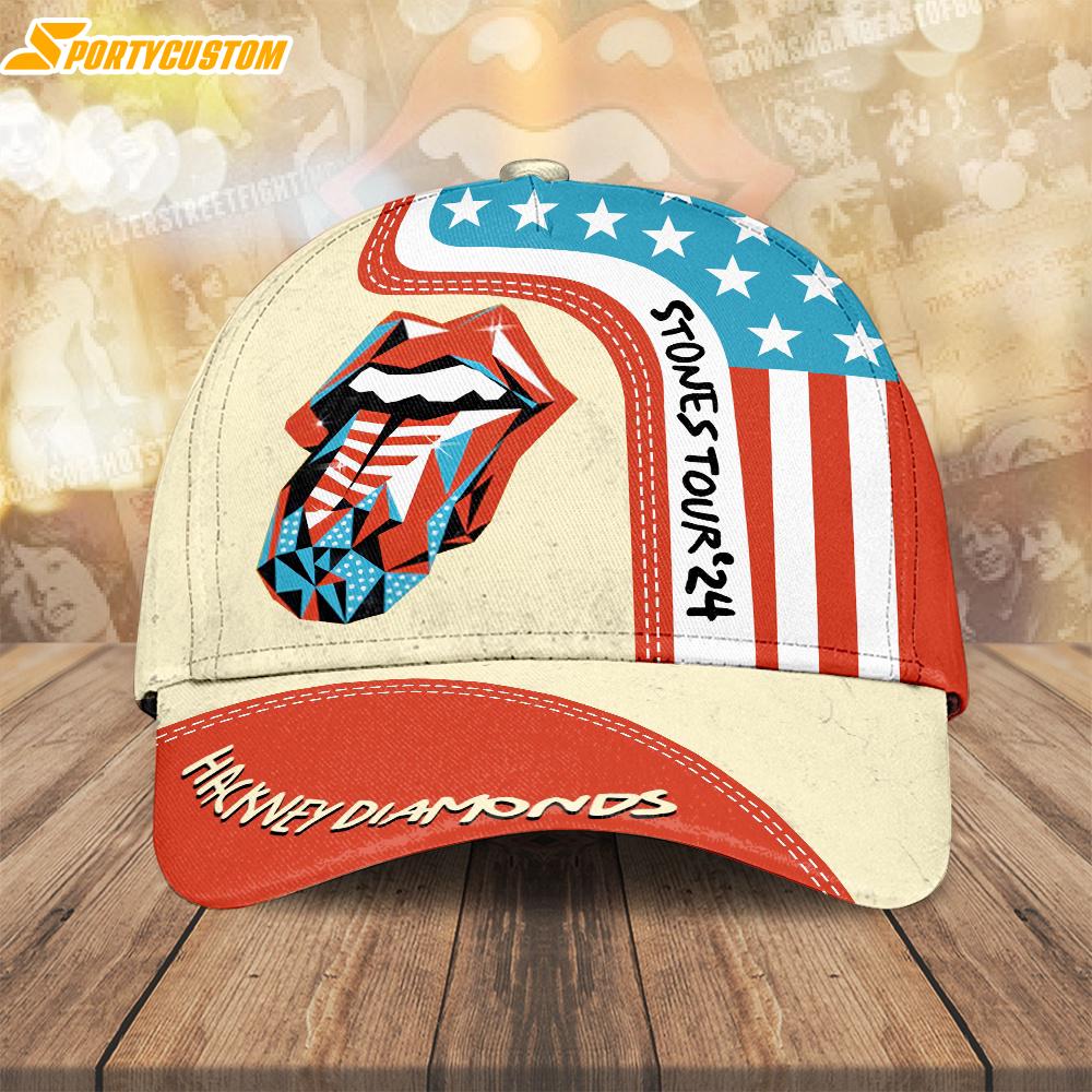 The Rolling Stones Hackney Diamonds Baseball Cap Print For Fans