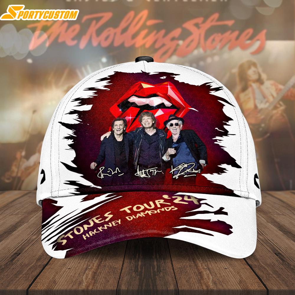 The Rolling Stones Hackney Diamonds Music Baseball Cap Print For Fans