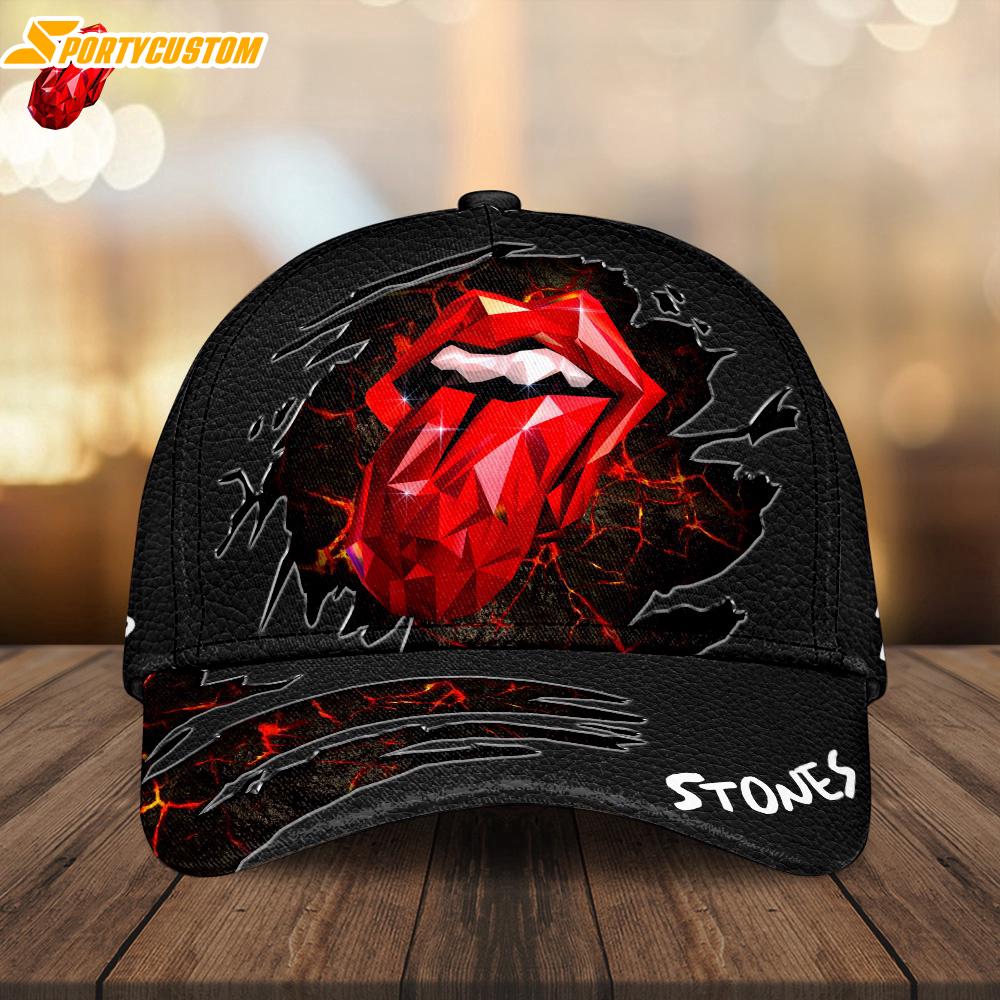 The Rolling Stones Pattern Baseball Cap Print For Fans