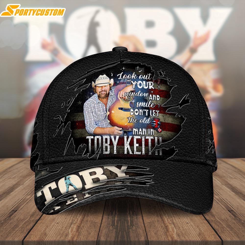 Toby Keith Music Look Out Your Window And Smile Don't Let The Old Man Baseball Cap Print For Fans