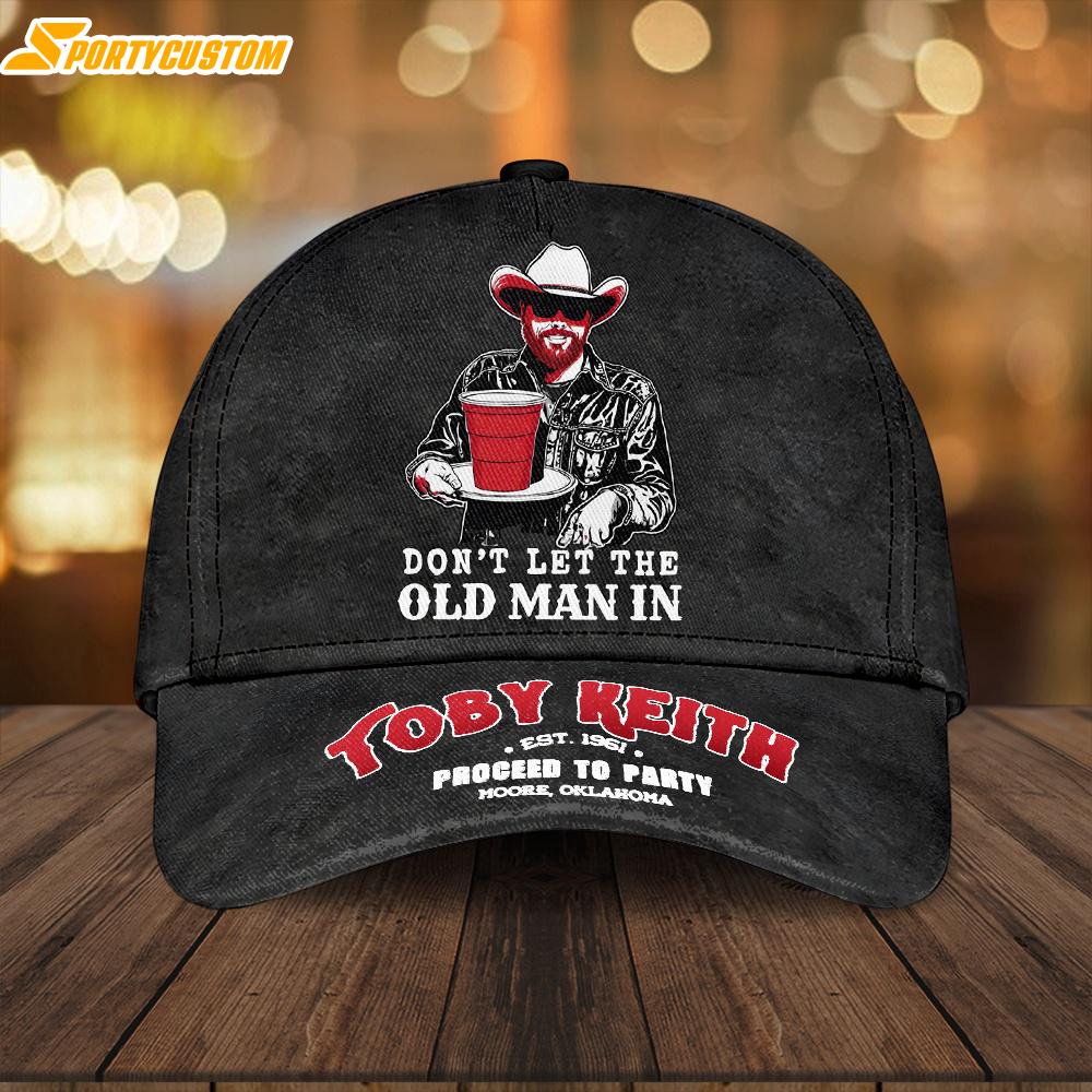 Toby Keith Music Pattern Baseball Cap Print For Fans