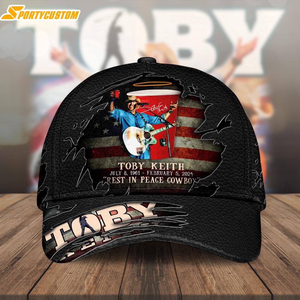 Toby Keith Music Rest In Peace Cowboy Baseball Cap Print For Fans