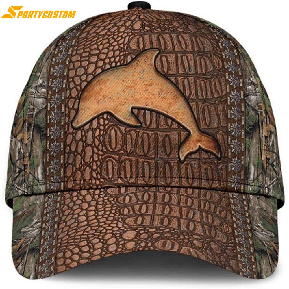 Dolphin Tree Dry Skin Style Classic Baseball Cap