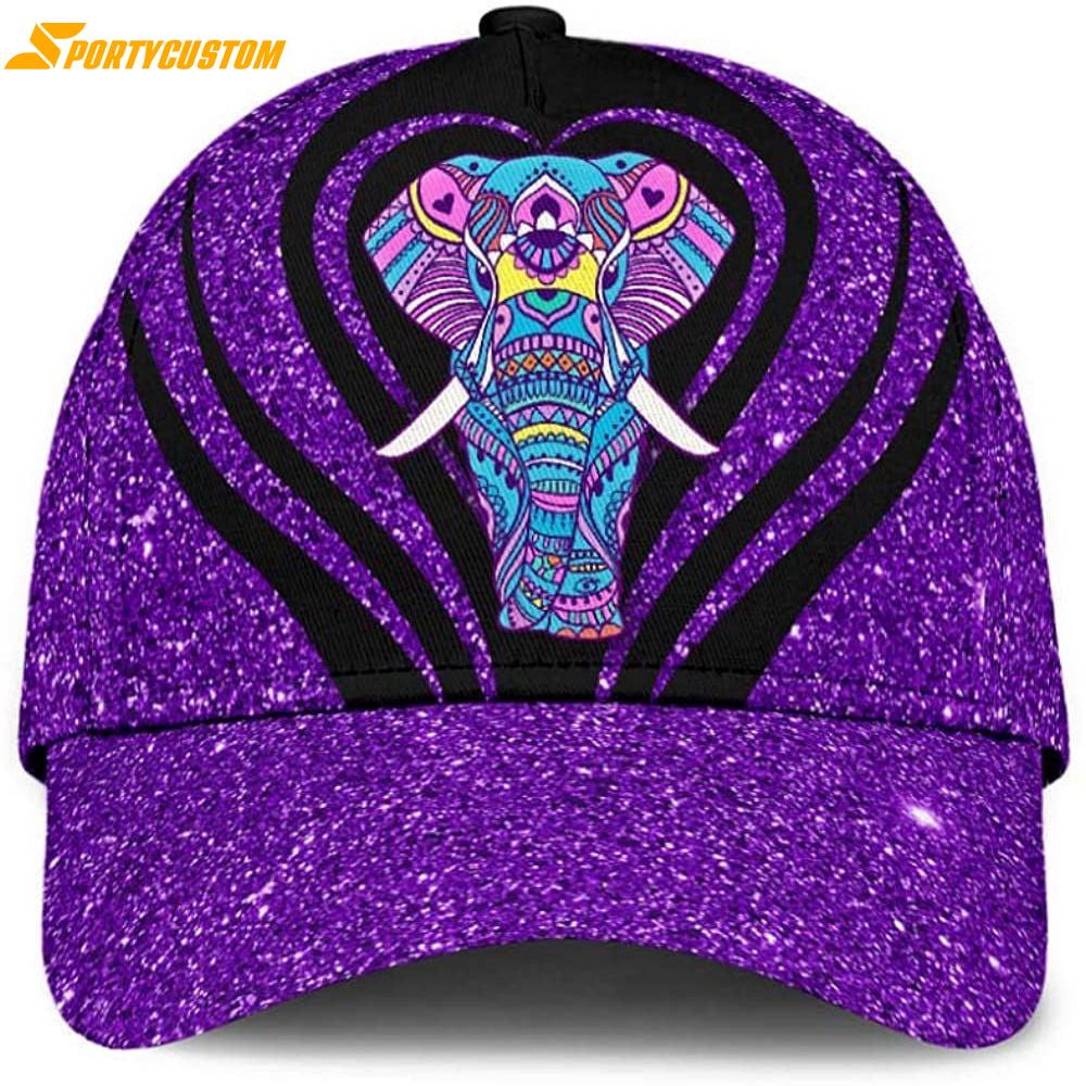 Elephant Bling Bling Style Classic Baseball Cap