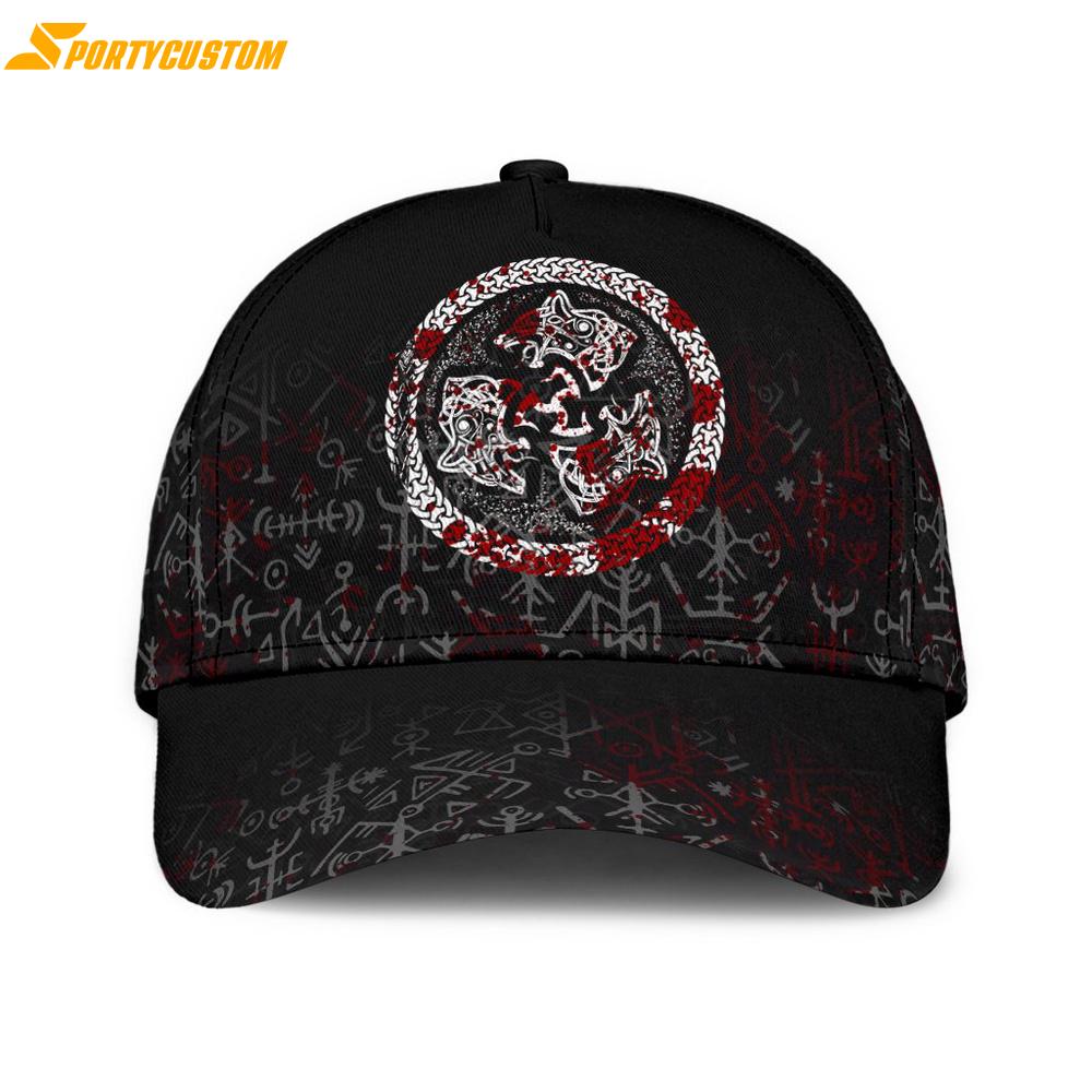 Fierce Blood Wolf Symbol Of A Viking Nordic Classic Baseball Cap