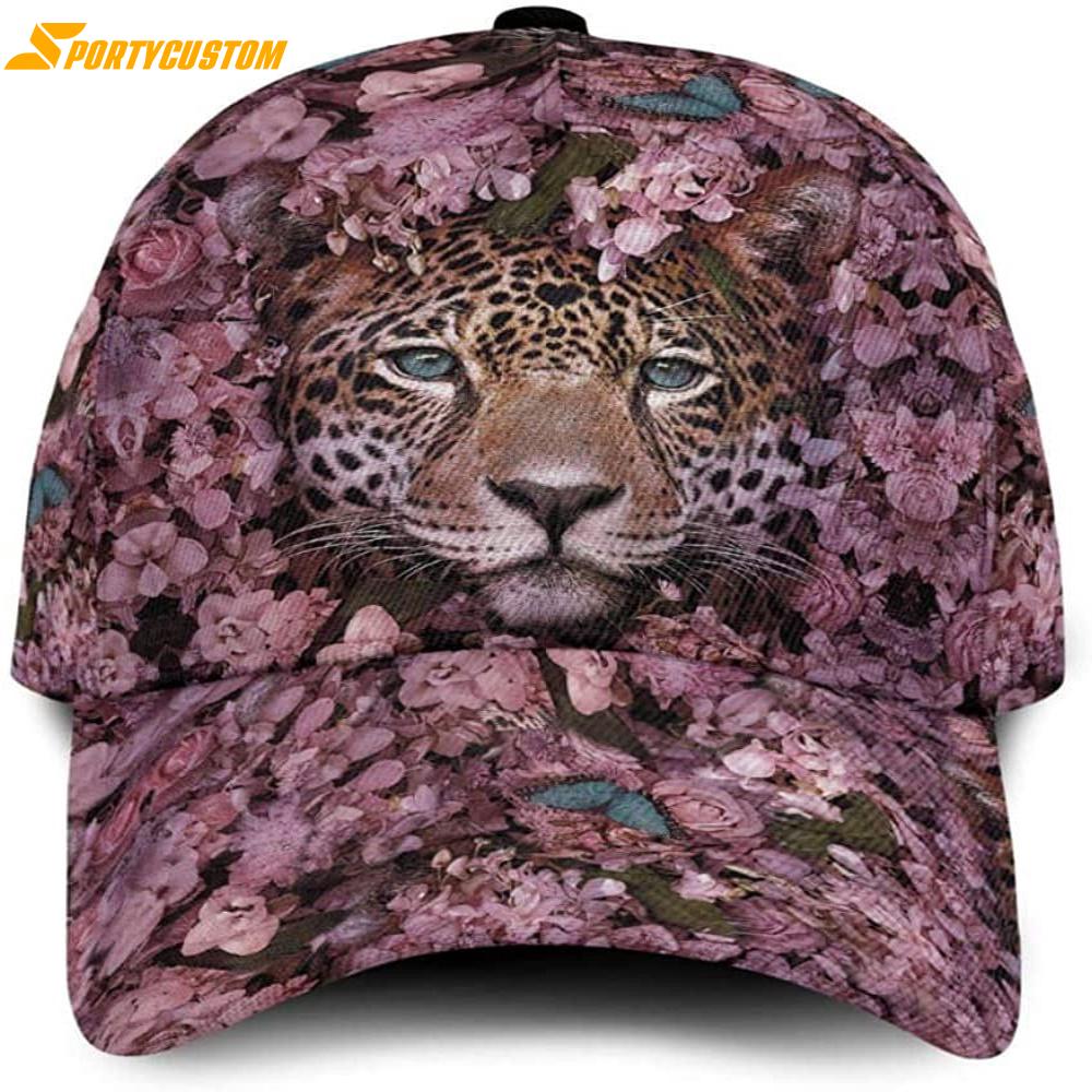 Love Leopard Flowers Classic Baseball Cap