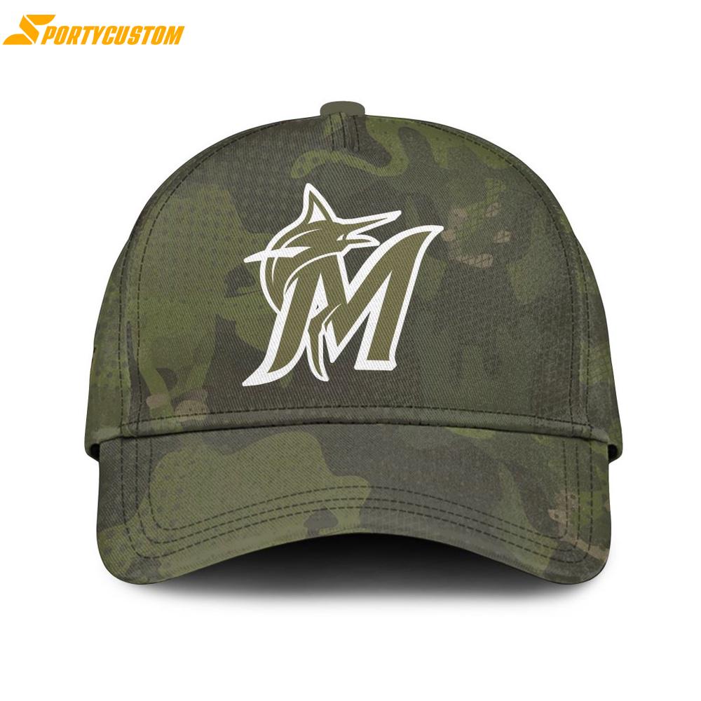MLB Miami Marlins Military Appreciation Month Baseball Cap