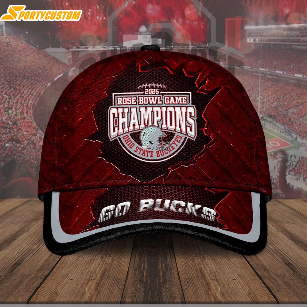 Ohio State Buckeyes NCAA Rose Bowl Game 2025 Baseball Caps
