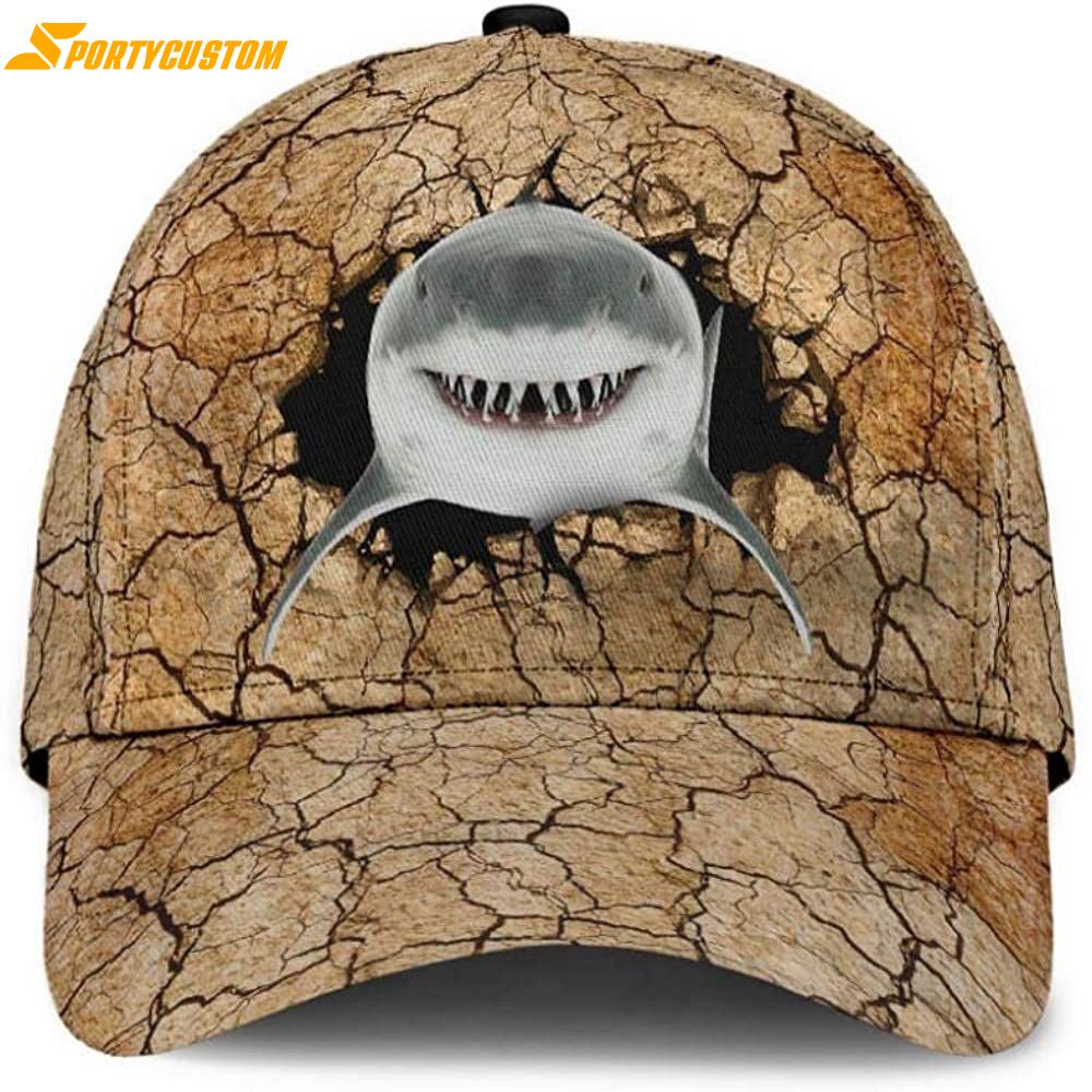 Shark Land Simple Classic Baseball Cap