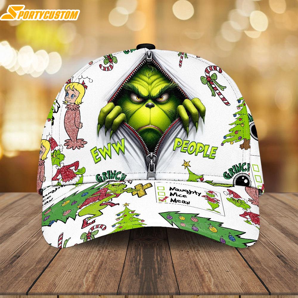 The Grinch Cartoon Baseball Caps