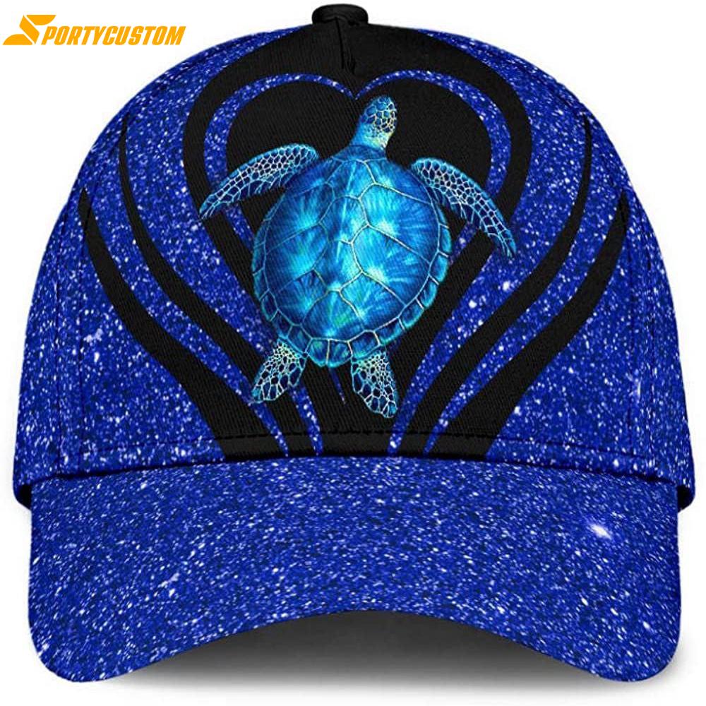 Turtle Bling Bling Style Classic Baseball Cap