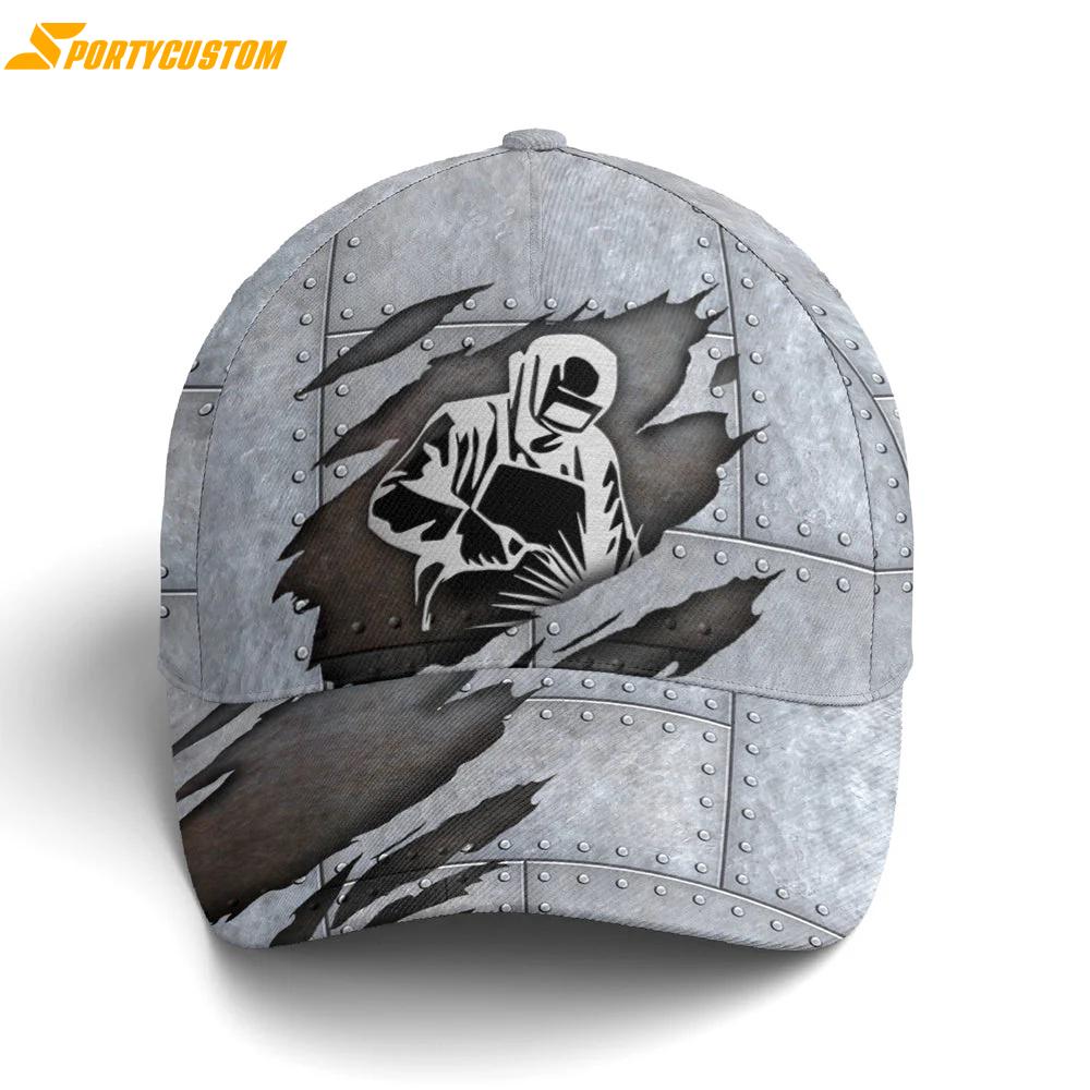 Welder Metallic Style Art Classic Baseball Cap