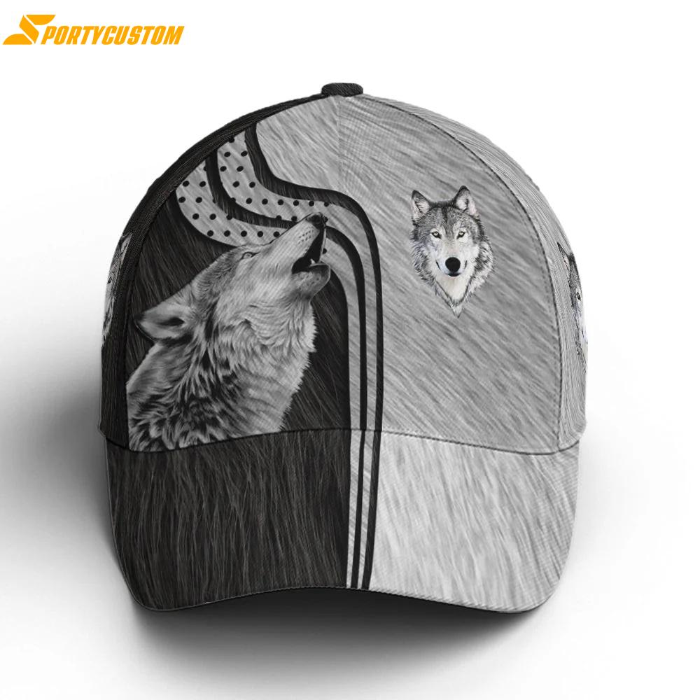 Wolf Skin Pattern Classic Baseball Cap
