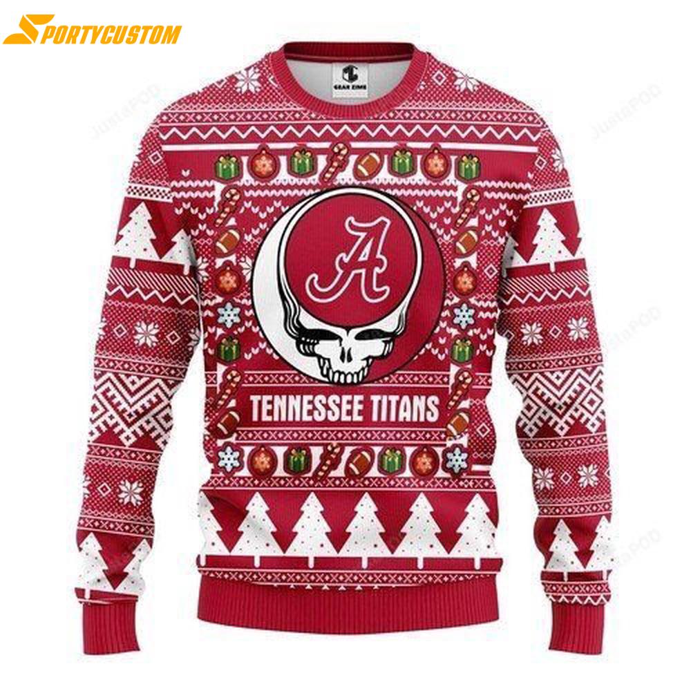 Alabama Crimson Tide Grateful Dead Christmas Ugly Sweater