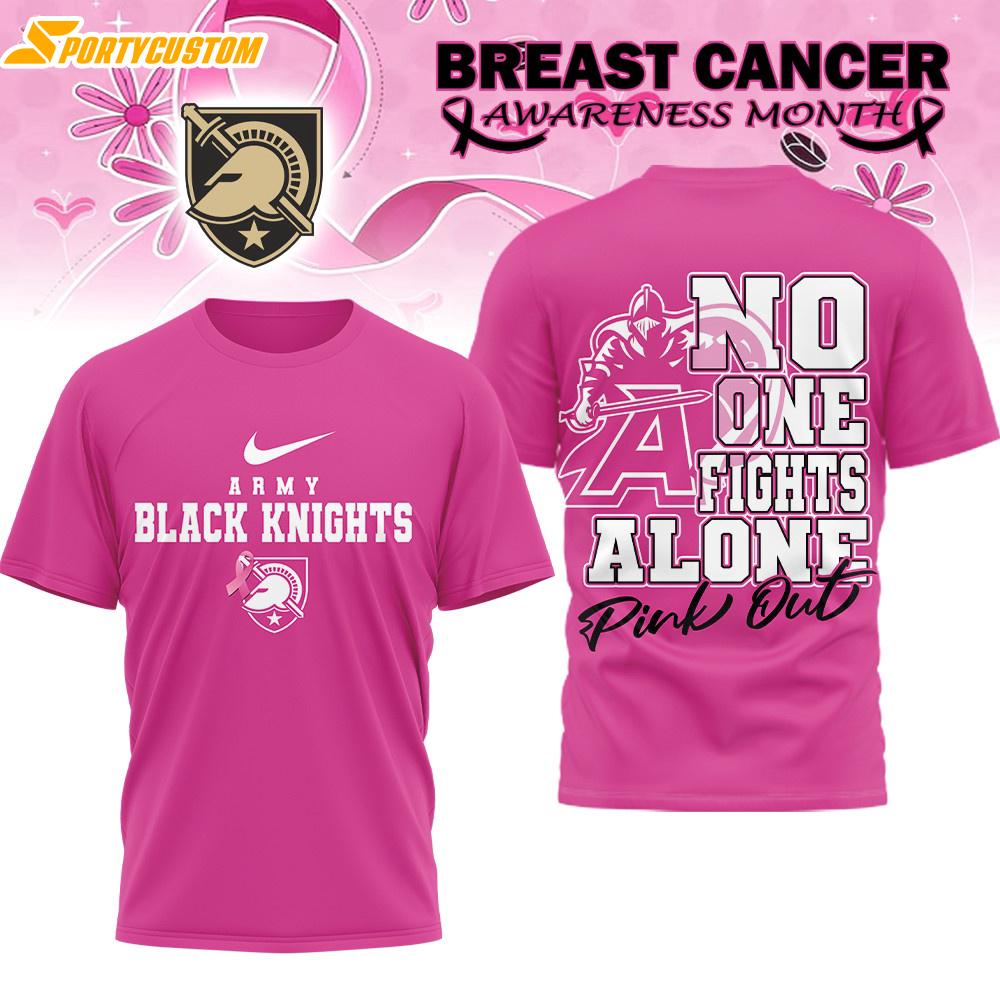Army Black Knights NCAA Breast Cancer October All Over Print T-Shirt
