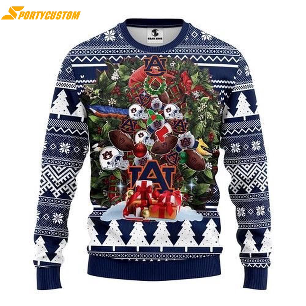 Auburn Tigers Tree Christmas Ugly Christmas Sweater, All Over Print Sweatshirt, Ugly Sweater, Christmas Sweaters, Hoodie, Sweater