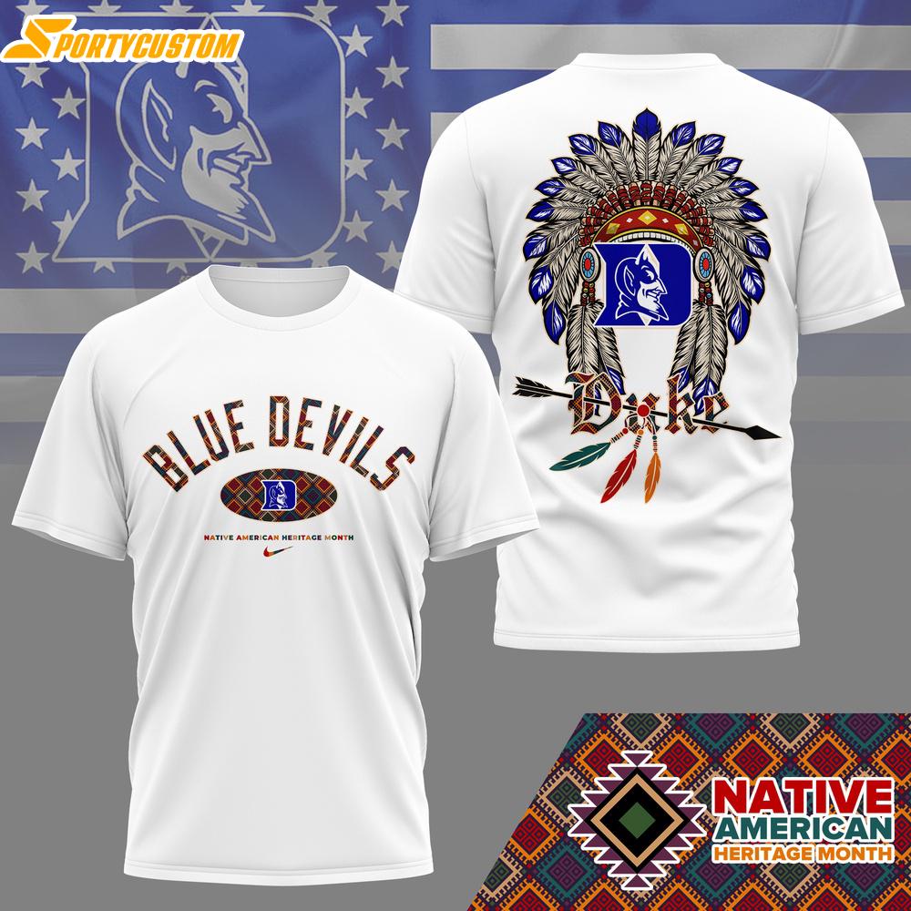 Duke Blue Devils NCAA Native American 3D T-Shirt