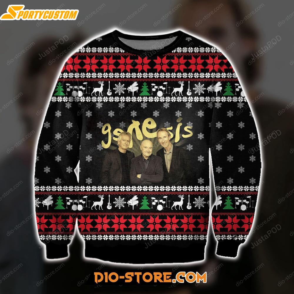 Genesis Rock Band Christmas Ugly Sweater