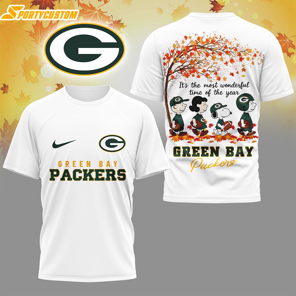 Green Bay Packers NFL Fall Season 3D T-Shirt