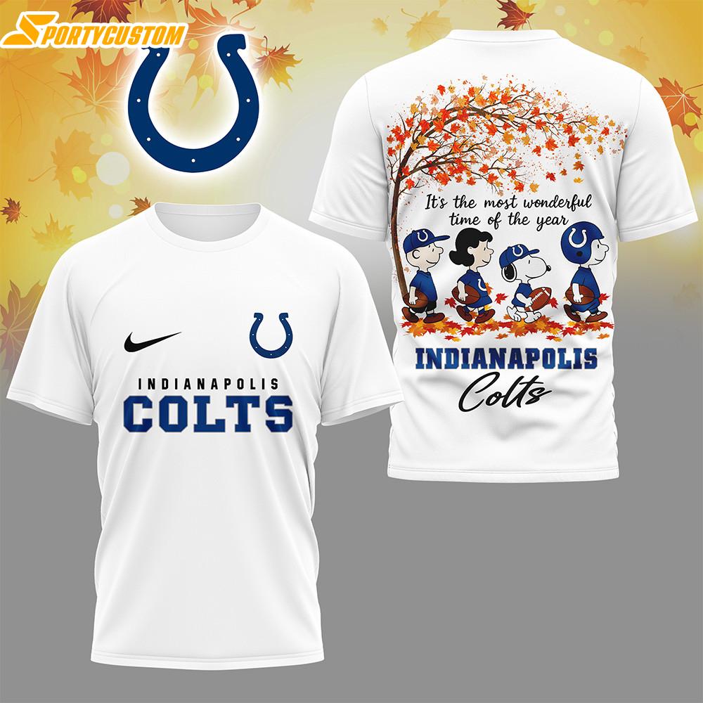 Indianapolis Colts NFL Fall Season 3D T-Shirt