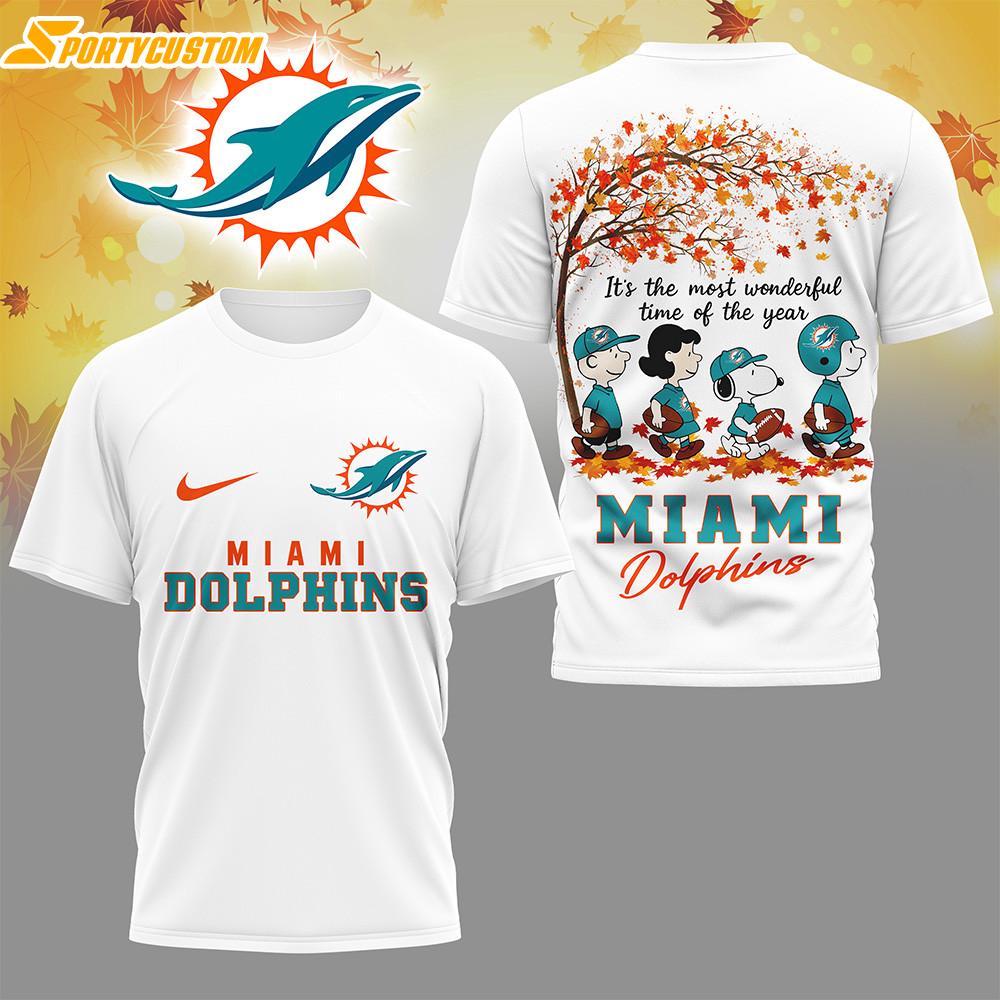 Miami Dolphins NFL Fall Season 3D T-Shirt