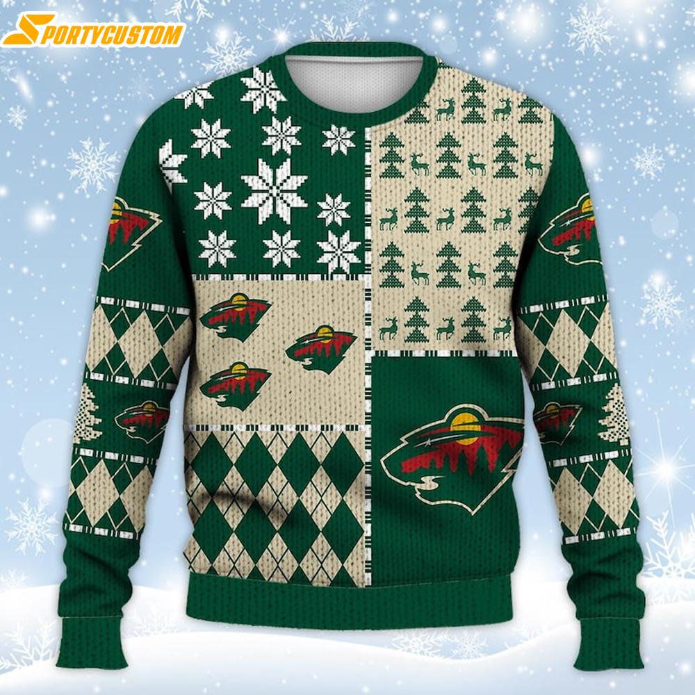 Minnesota Wild Ugly Sweater Christmas