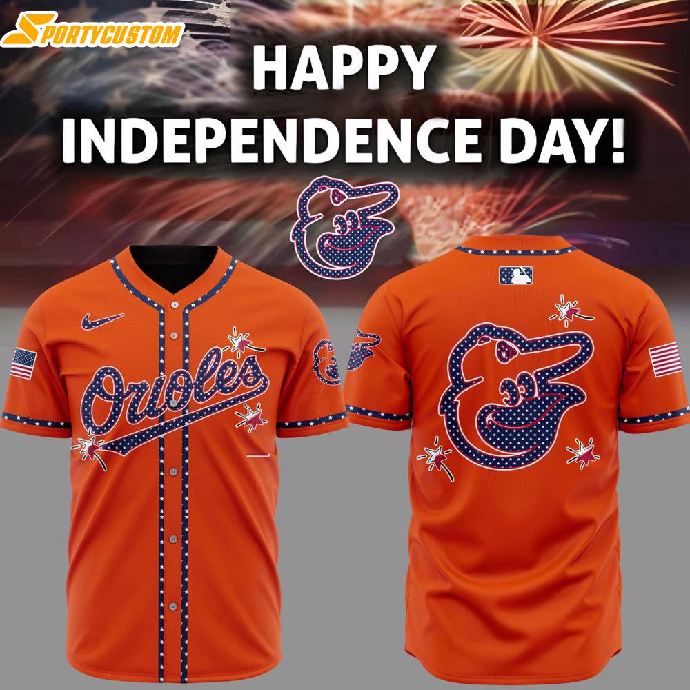 MLB Baltimore Orioles Happy Independence Day Baseball Jersey
