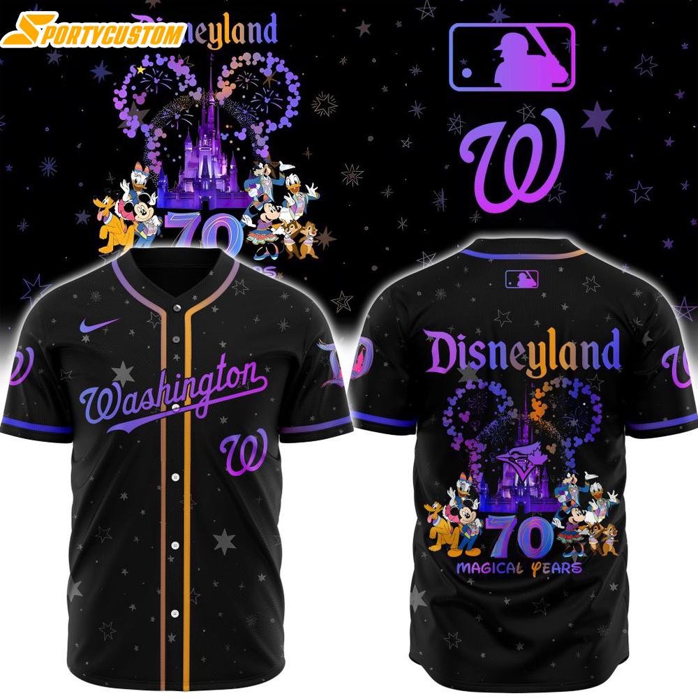 MLB Washington Nationals X Disneyland 70 Magical Years Baseball Jersey