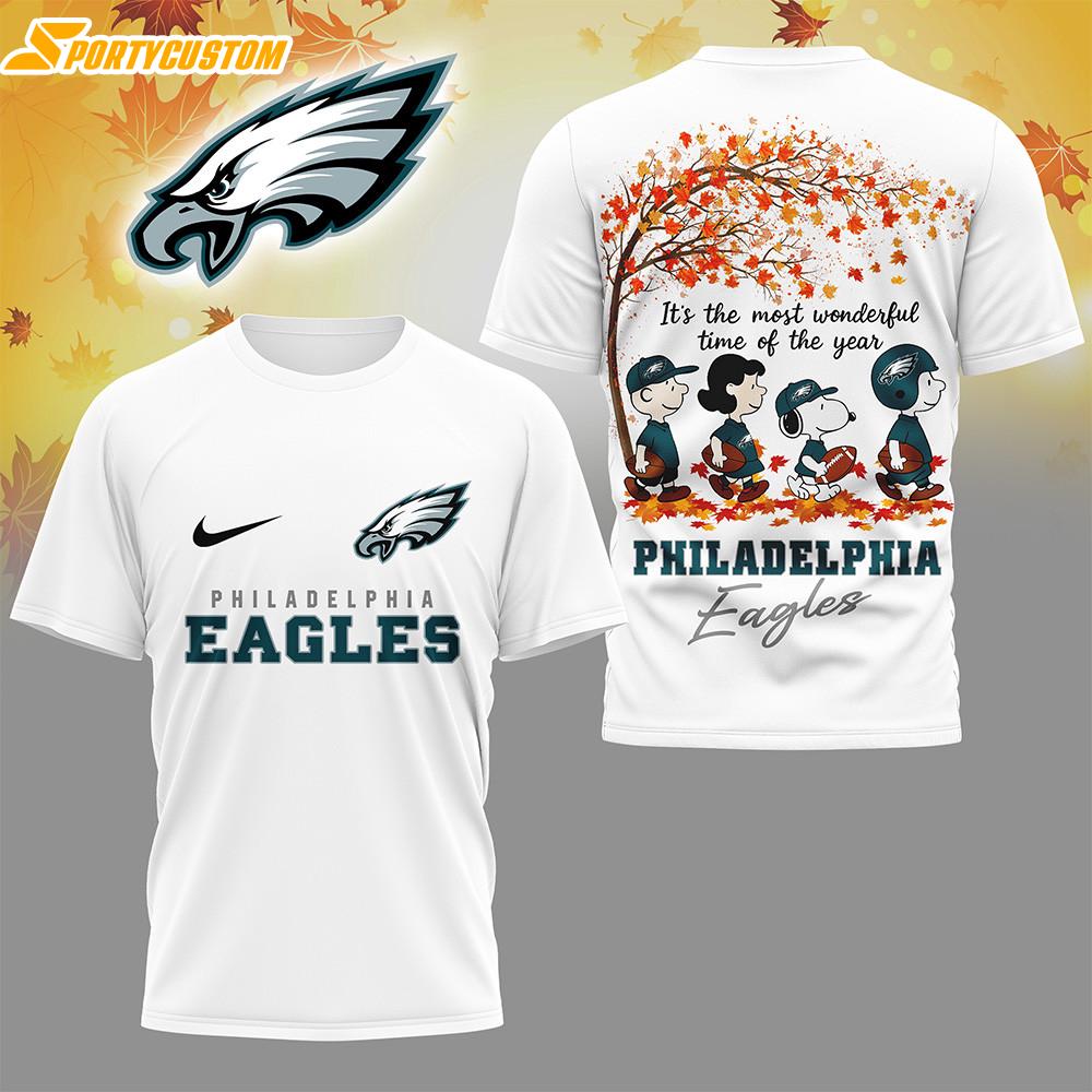 Philadelphia Eagles NFL Fall Season 3D T-Shirt