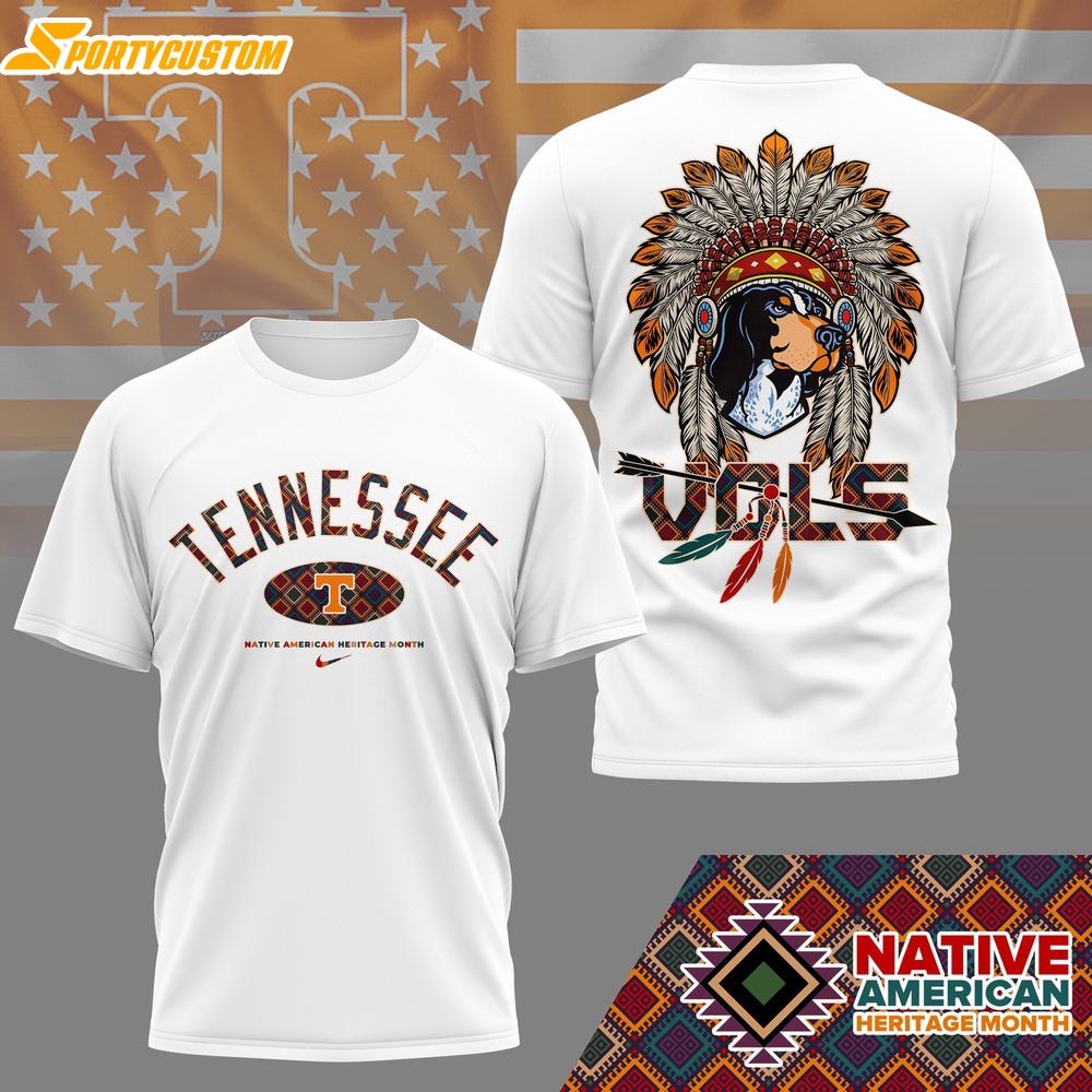 Tennessee Volunteers NCAA Native American 3D T-Shirt