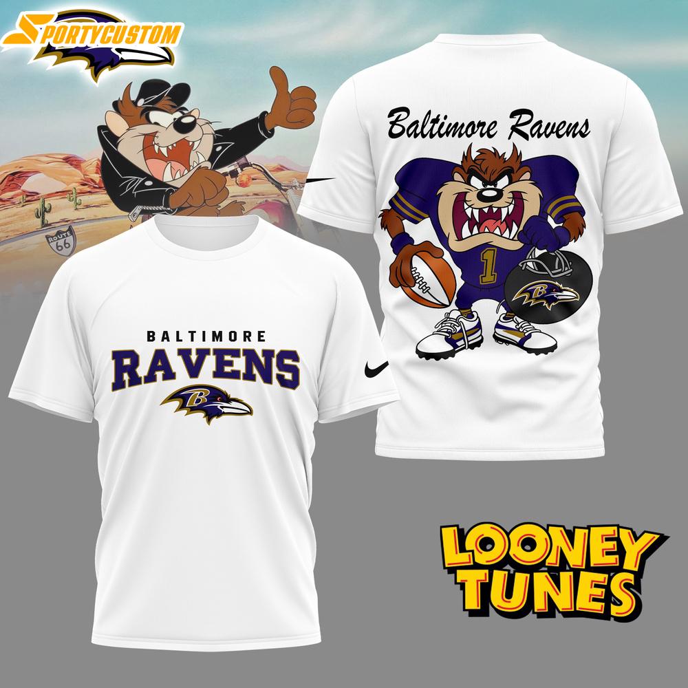 Baltimore Ravens NFL and Looney Tunes 3D Shirt For Fans