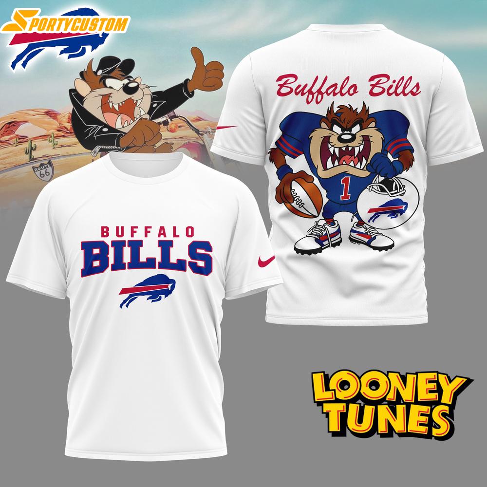 Buffalo Bills NFL and Looney Tunes 3D Shirt For Fans