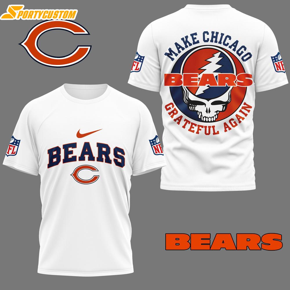 Chicago Bears NFL Grateful Game Day 3D Shirt For Fans