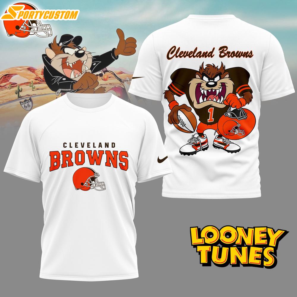 Cleveland Browns NFL and Looney Tunes 3D Shirt For Fans
