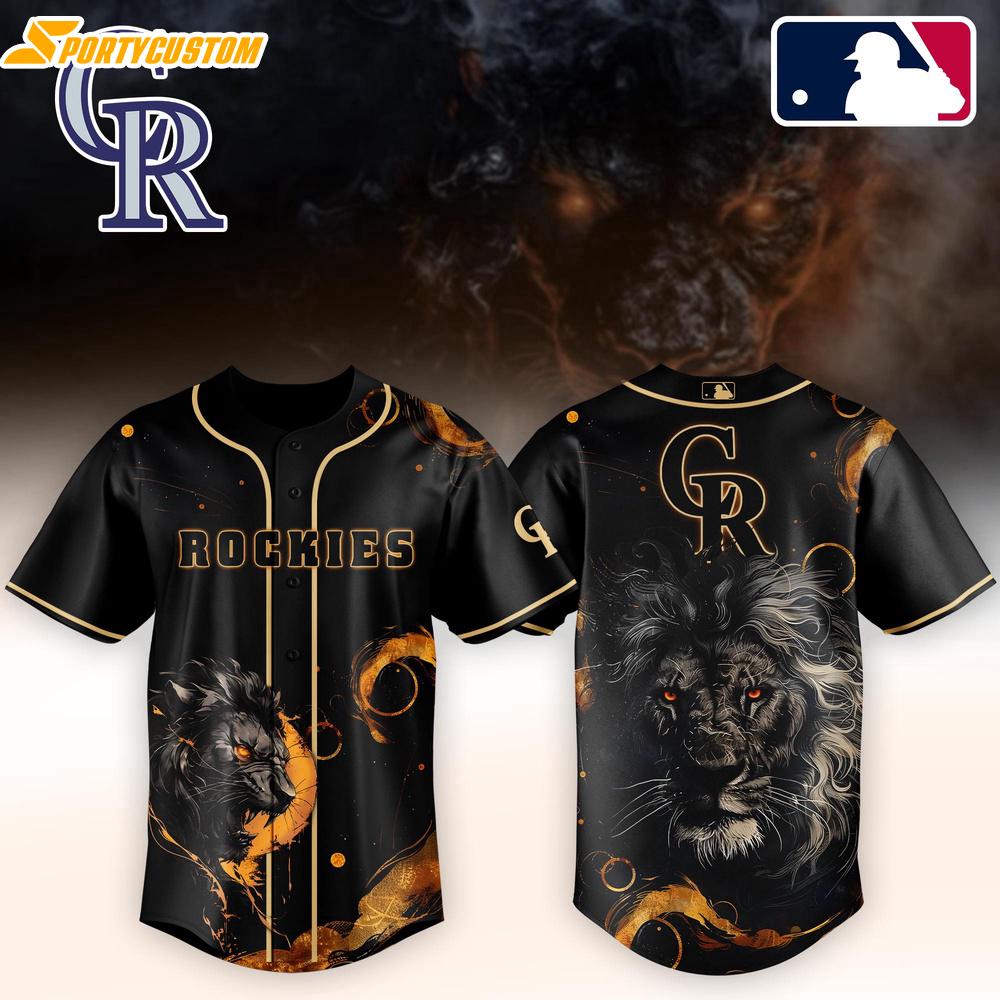 Colorado Rockies MLB x Lion Baseball Jersey For Fans Colorado Rockies MLB x Lion Baseball Jersey For Fans