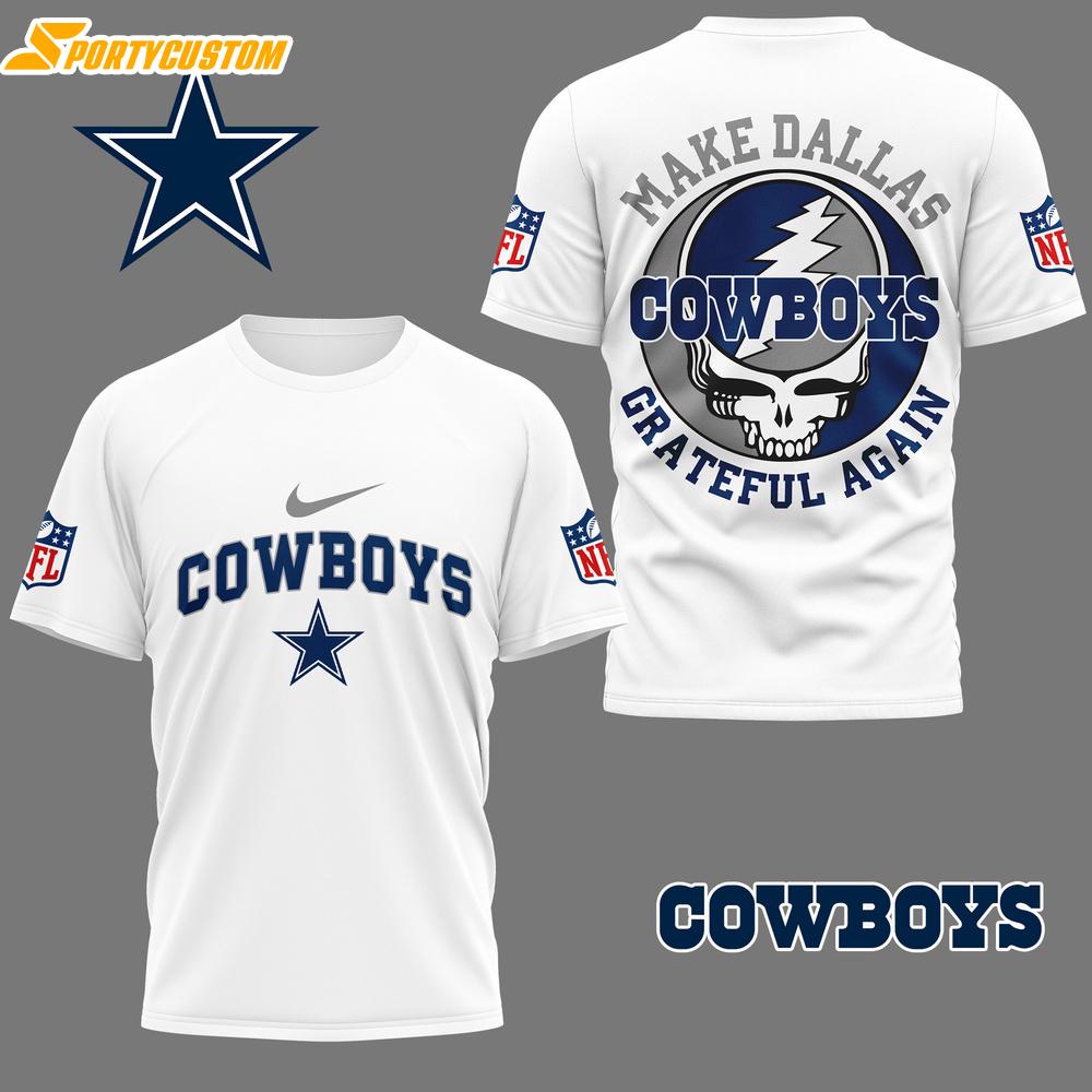Dallas Cowboys NFL Grateful Game Day 3D Shirt For Fans