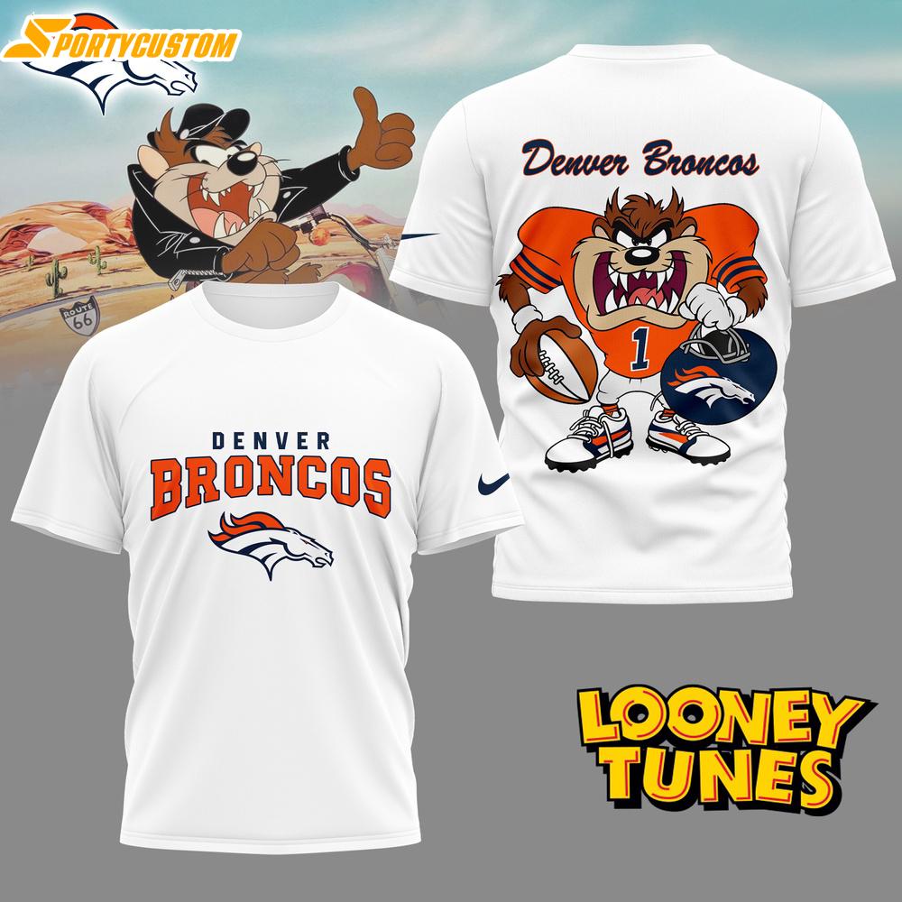 Denver Broncos NFL and Looney Tunes 3D Shirt For Fans