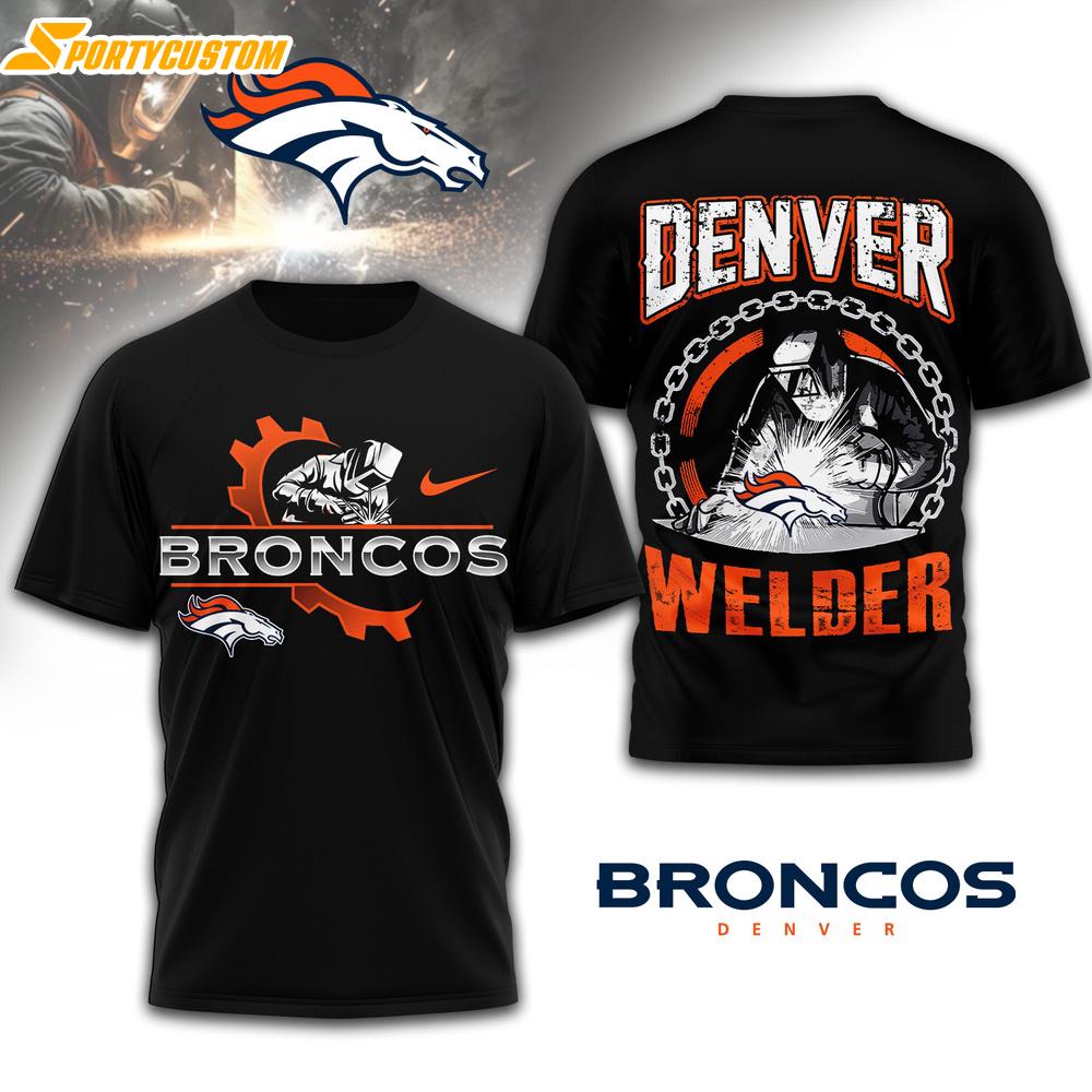 Denver Broncos NFL Welder 3D Shirt For Fans