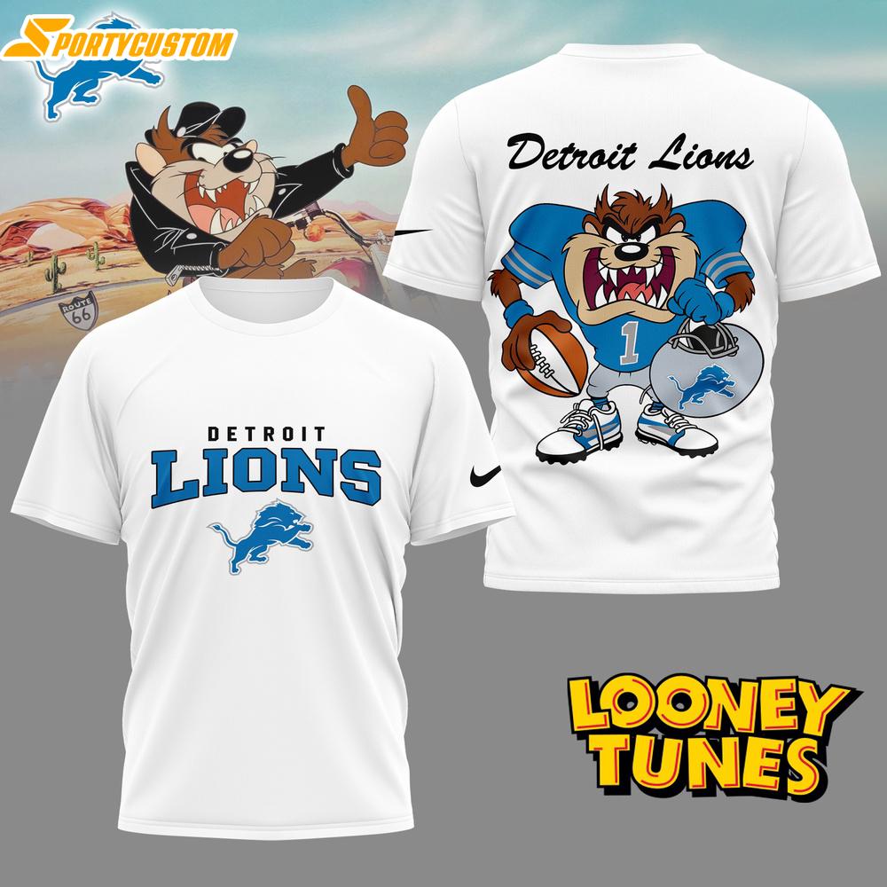 Detroit Lions NFL and Looney Tunes 3D Shirt For Fans